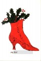 red Boot Wit Holly POP